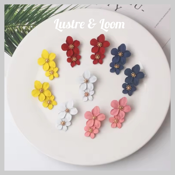 Fiji Floral Earrings - Picture 5 of 7